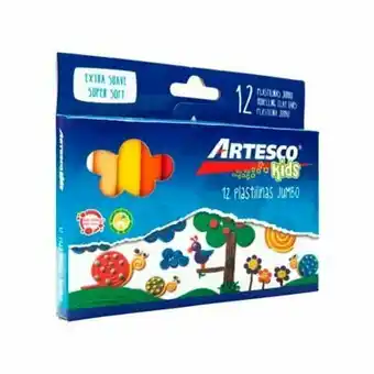 Tottus Plastilina jumbo x 12 caja plãstica oferta