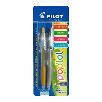Tottus Boligraf pilot pop lol x2 dorado+plate oferta