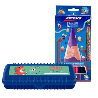 Tottus Pack junior box niños + colores 12 un oferta