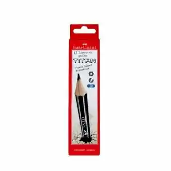 Tottus Faber lapiz grafito titan 2b negr x12un oferta
