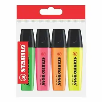 Tottus Resaltadorboss pack x 4 surtido oferta