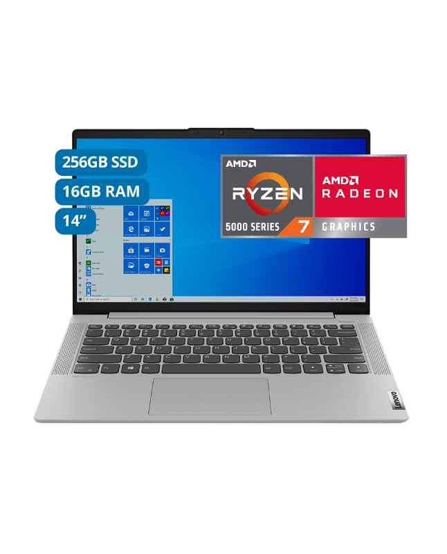 Tiendas EFE Laptop lenovo ideapad 5 14"fhd amd ryzen 7 5700u - serie 5000 16gb 256 gb ssd oferta