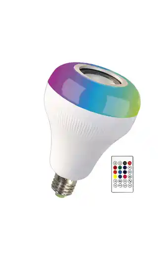 Tiendas EFE Foco led musical opalux op-bt9w luz blanca + rgb oferta