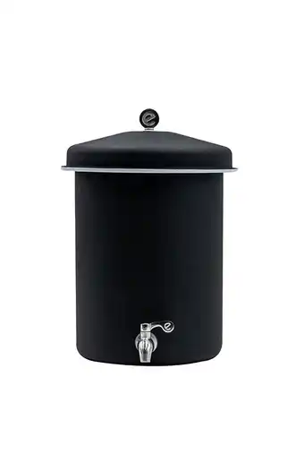 Tiendas EFE Mini purificador y dispensador de agua ecofiltro acero vitrificado 5.5l - negro mate oferta