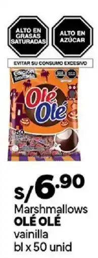 Plaza Vea Ole Ole Marshmallows vainilla oferta