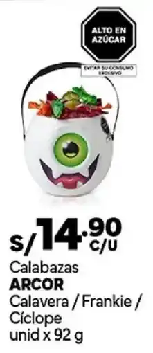 Plaza Vea Arcor calavera frankie cíclope oferta