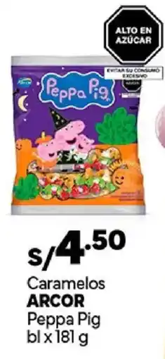Plaza Vea Arcor Caramelos Peppa Pig oferta