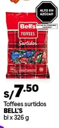 Plaza Vea Bell's toffees surtidos oferta