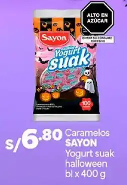 Plaza Vea Sayon Caramelos Yogurt suak halloween oferta