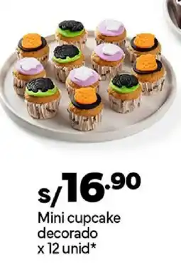 Plaza Vea Mini cupcake decorado oferta