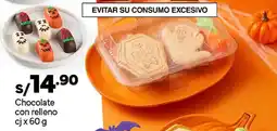 Plaza Vea Chocolate con relleno oferta