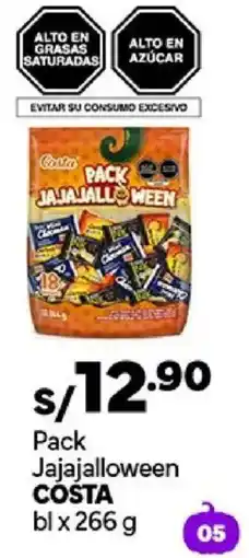 Plaza Vea Costa Pack Jajajalloween oferta