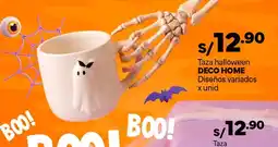 Plaza Vea Deco Home taza halloween oferta