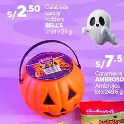 Plaza Vea Bell's calabaza candy holderx oferta