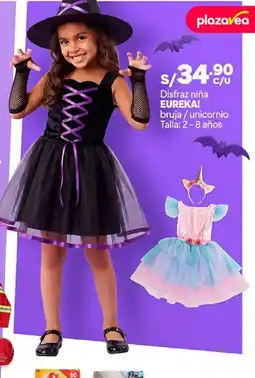 Plaza Vea Eureka! disfraz niña bruja / unicornio oferta