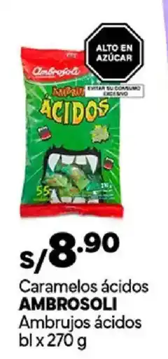 Plaza Vea Ambrosoli caramelos ácidos ambrujos ácidos oferta
