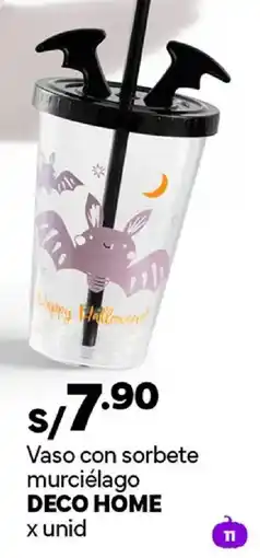 Plaza Vea Deco Home vaso con sorbete murciélago oferta