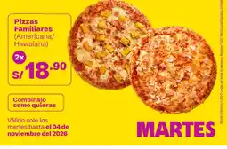 Tambo Pizzas Familiares oferta