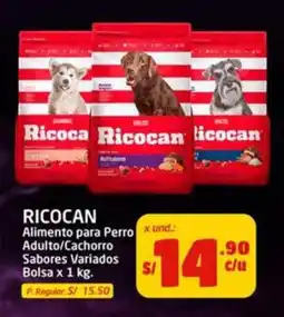 MaxiAhorro Ricocan Alimento para Perro Adulto/Cachorro Sabores Variados oferta