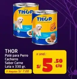 MaxiAhorro Thor paté para perro cachorro sabor carne oferta