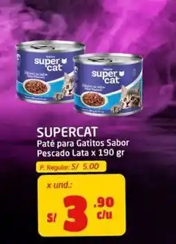 MaxiAhorro Supercat paté para gatitos sabor pescado oferta