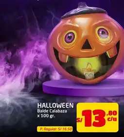 MaxiAhorro Halloween balde calabaza oferta