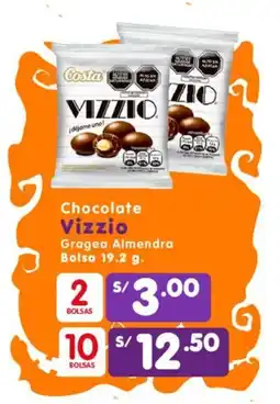 Vega Vizzio Costa chocolate gragea almendra oferta