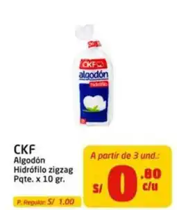 MaxiAhorro Ckf algodón hidrófilo zigzag oferta