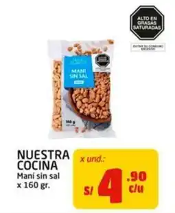 MaxiAhorro Nuestra Cocina Maní sin sal oferta