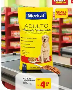 MaxiAhorro Merkat comida para perro adulto oferta