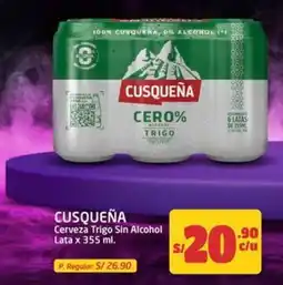 MaxiAhorro Cusqueña Cerveza Trigo Sin Alcohol oferta