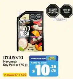 MaxiAhorro D'Gussto mayonesa oferta