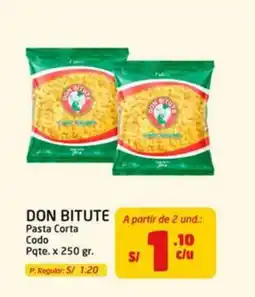 MaxiAhorro Don Bitute pasta corta codo oferta