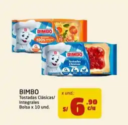 MaxiAhorro Bimbo tostadas clásicas integrales oferta