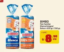 MaxiAhorro Bimbo pan familiar blanco integral oferta