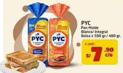 MaxiAhorro PYC pan molde blanco integral oferta