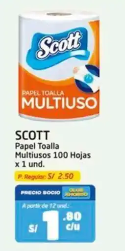 MaxiAhorro Scott papel toalla multiuso oferta