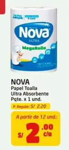 MaxiAhorro Nova papel toalla ultra absorbente oferta