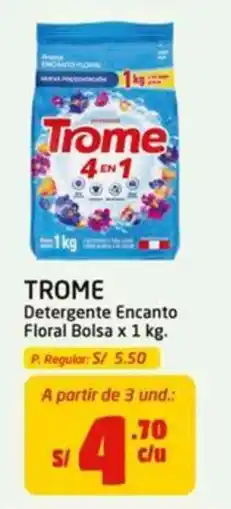 MaxiAhorro Trome Detergente Encanto Floral oferta