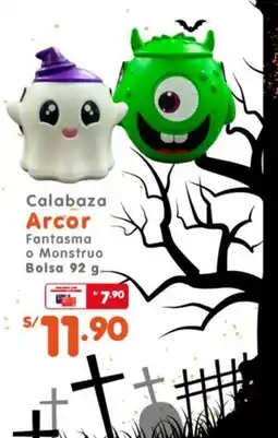 Vega Arcor calabaza fantasma o monstruo oferta