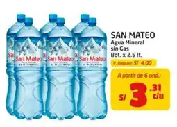 MaxiAhorro San Mateo Agua Mineral sin Gas oferta