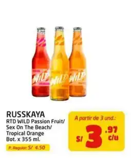 MaxiAhorro Russkaya rtd wild passion fruit/ sex on the beach/ tropical orange oferta