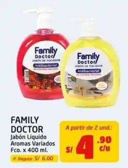 MaxiAhorro Family Doctor Jabón Líquido Aromas Variados oferta