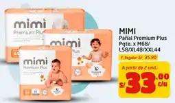 MaxiAhorro Mimi pañal premium plus oferta