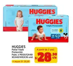 MaxiAhorro Huggies pañal triple protección oferta