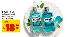 MaxiAhorro Listerine enjuague bucal zero/cool mint oferta