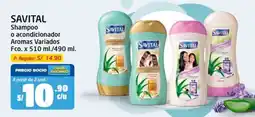 MaxiAhorro Savital shampoo o acondicionador aromas variados oferta