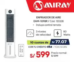 Hiraoka Miray enfriador de aire oferta