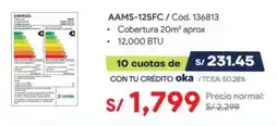 Hiraoka Aams aire acondicionado portatil oferta