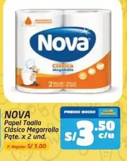 MaxiAhorro Nova papel toalla clásico megarrollo oferta